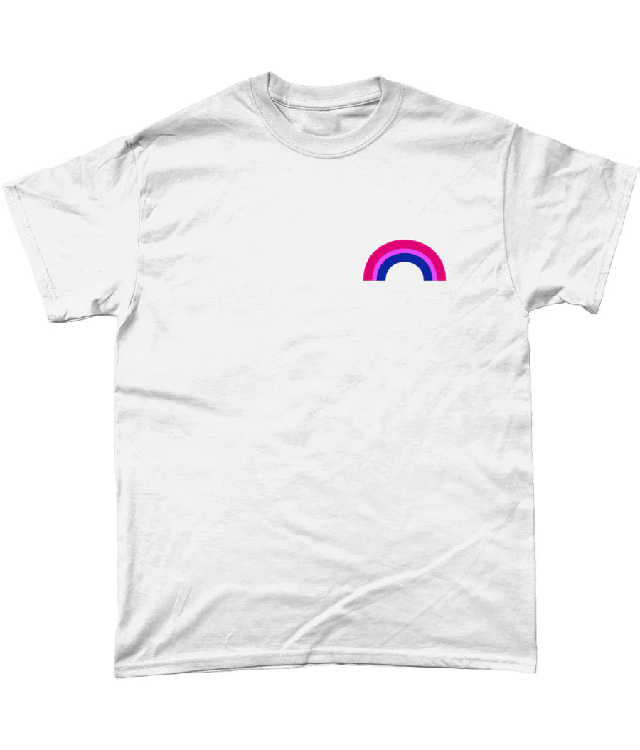 Bisexual Rainbow T-Shirt 💗💜💙 | LGBTQ+ Pride Clothing | Bisexual Pride Gift