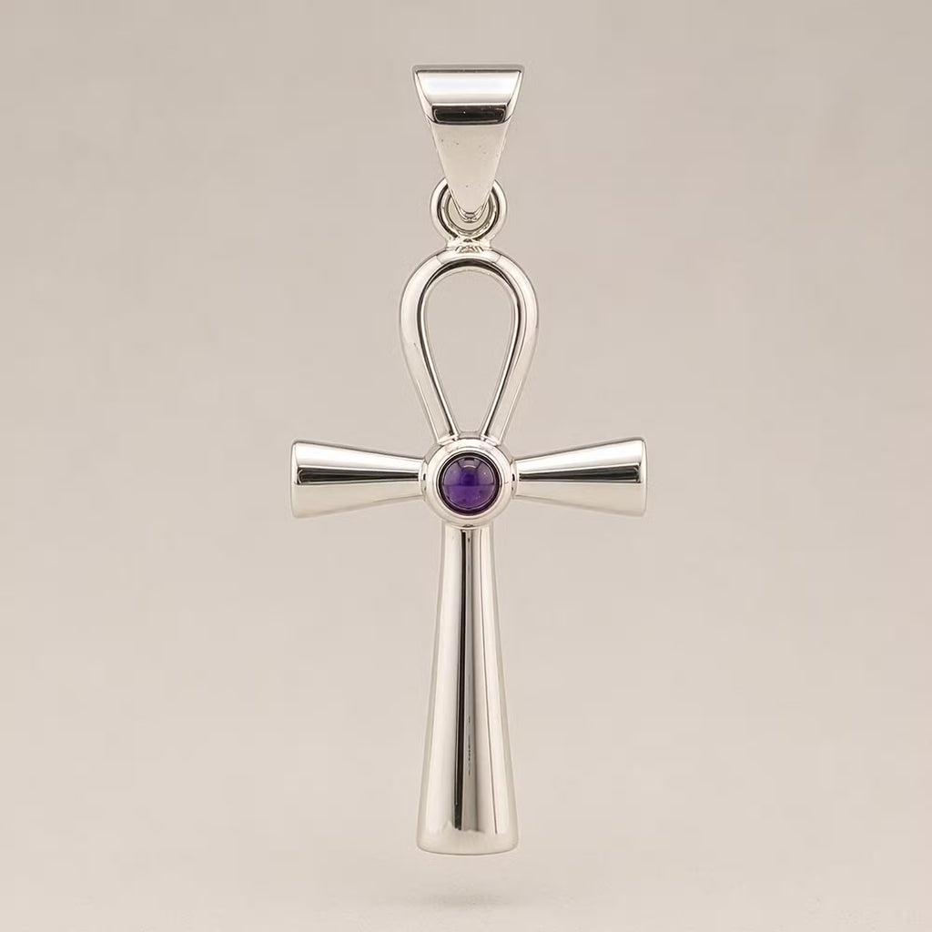 Ankh Silver Plated (45cm Cord)- Ankh Symbol of Eternal Life