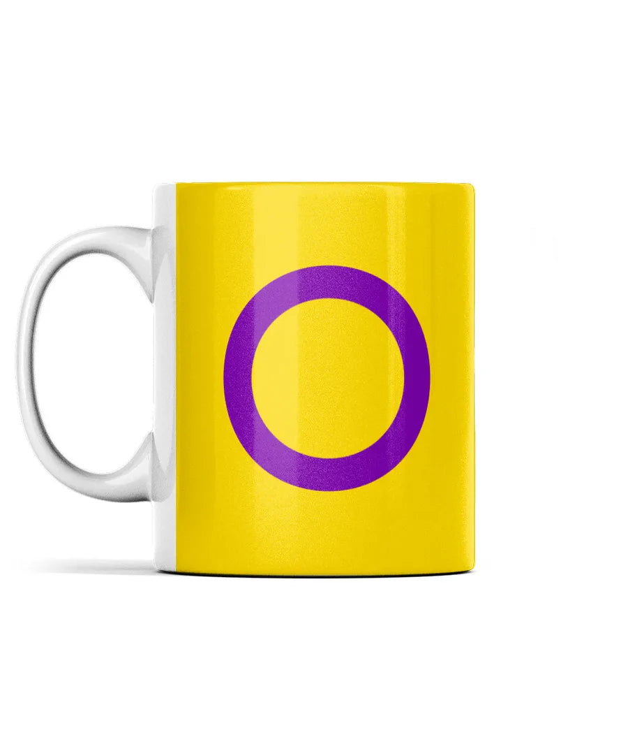 Intersex Pride Flag Mug 🟡🟣 | LGBTQ+ Pride Gift