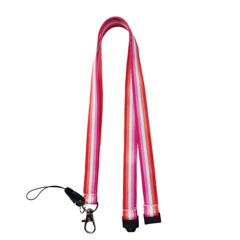 Lesbian Pride Flag Lanyard-0