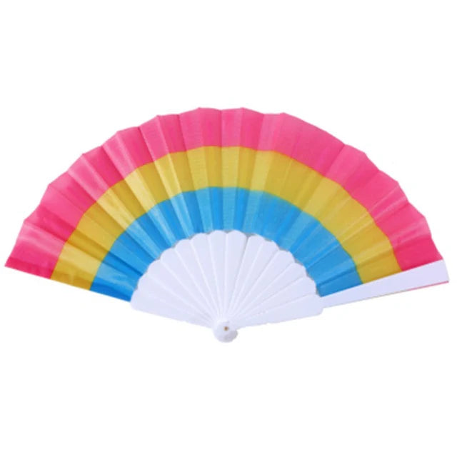 Pansexual Pride Flag Handheld Fan 💛💙💗 | LGBTQ+ Pride Parade Accessory