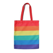 Rainbow Pride Canvas Tote Bag – LGBTQ+ Reusable Shopping Bag for Pride Events & Festivals