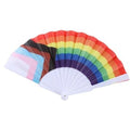 Progress Pride Flag Handheld Fan 🏳️‍🌈 | LGBTQ+ Pride Parade Accessory
