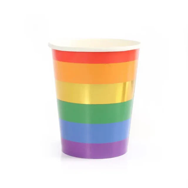 Rainbow Pride Cups 10 Pack 🌈 | LGBTQ+ Party Supplies