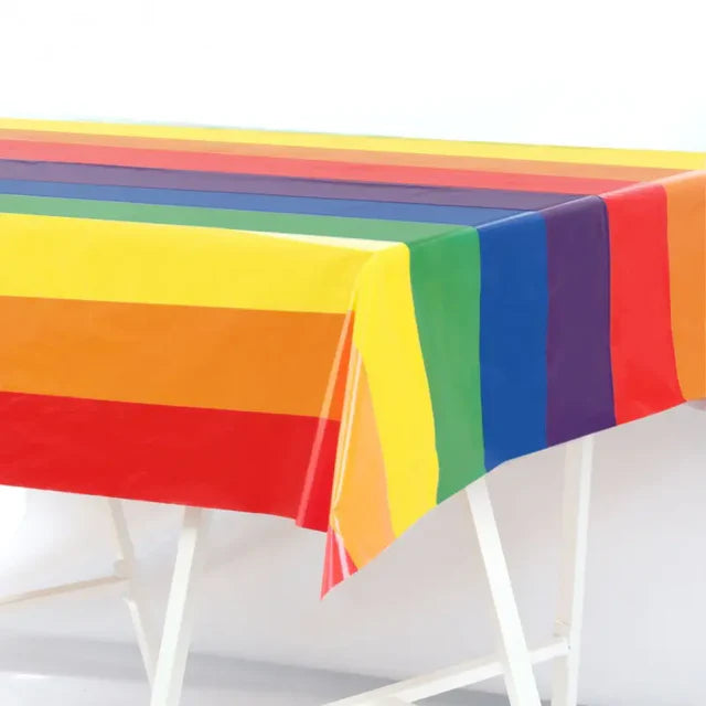 Rainbow Pride Tablecloth 🌈 | LGBTQ+ Party & Event Supplies