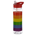 Reusable Rainbow Pride Water Bottle 🌈 | 550ml Flip Straw | LGBTQ+