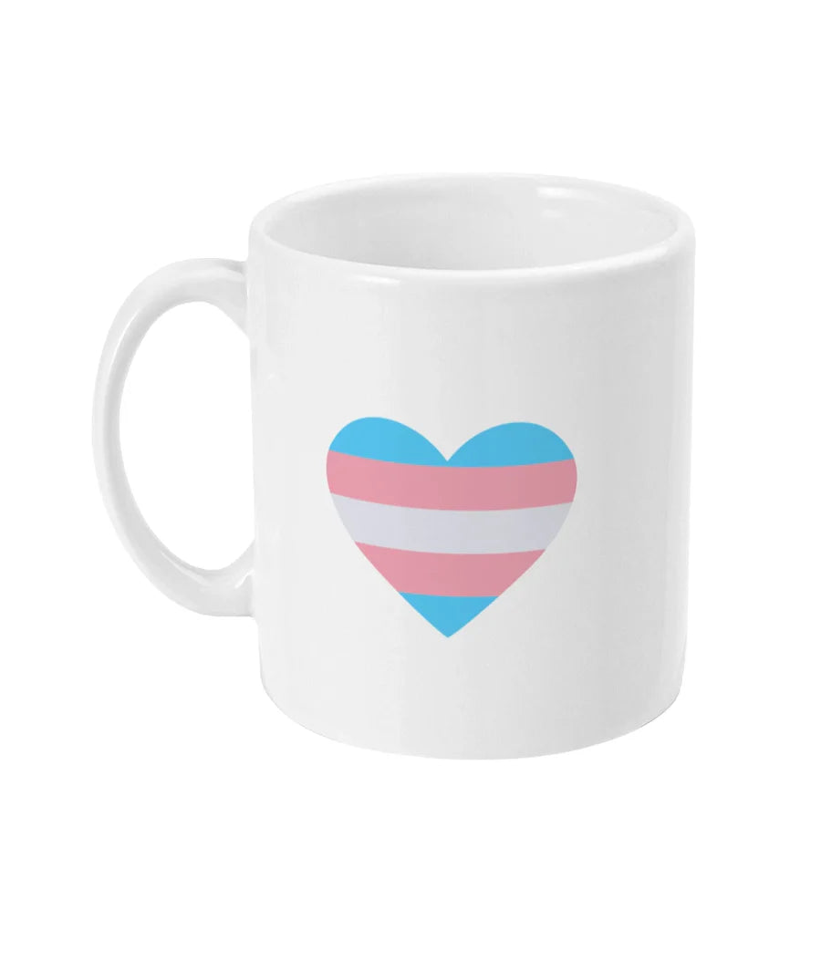 Transgender Heart Mug 🪯❤️ | LGBTQ+ Pride Gift
