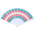 Transgender Pride Flag Handheld Fan 🪯 | LGBTQ+ Pride Parade Accessory