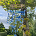 Three Stick Glass Wind Chime - All Blues