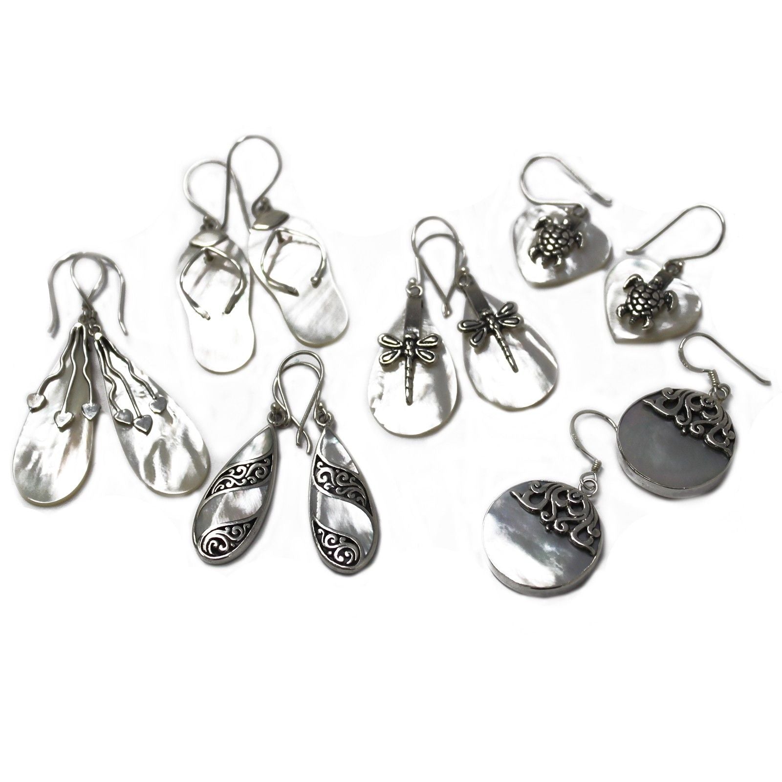Shell & Silver Earrings | Classic Disc MOP | Handcrafted 925 Silver
