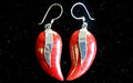 925 Silver Earrings | Mango Design | Handcrafted Coral & Silver