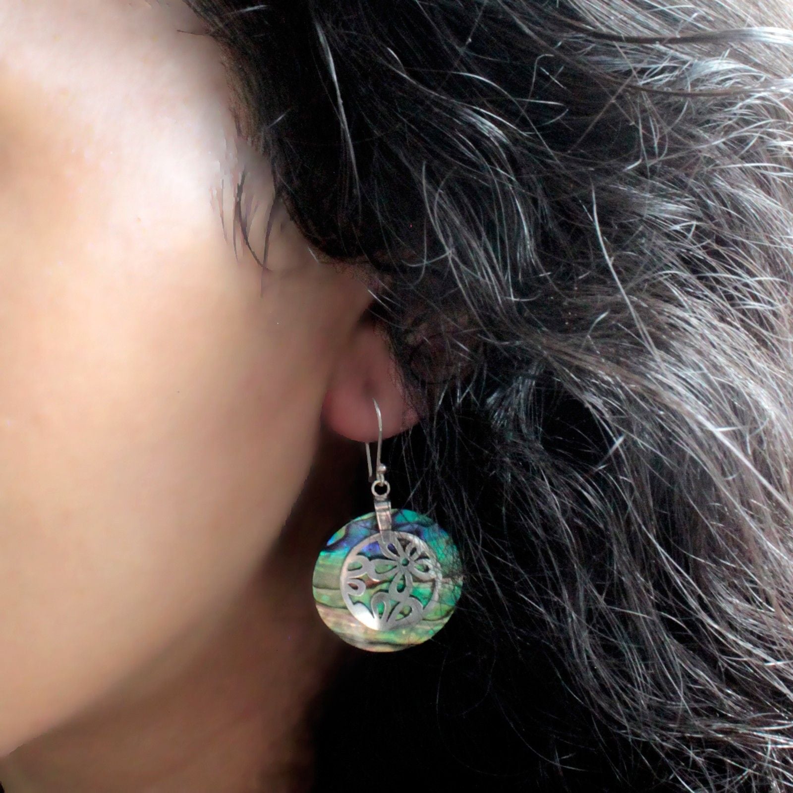 Shell & Silver Earrings | Teardrop MOP | Handcrafted 925 Silver