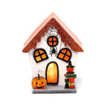 Spooky Spider Pumpkin House LED Halloween Decoration