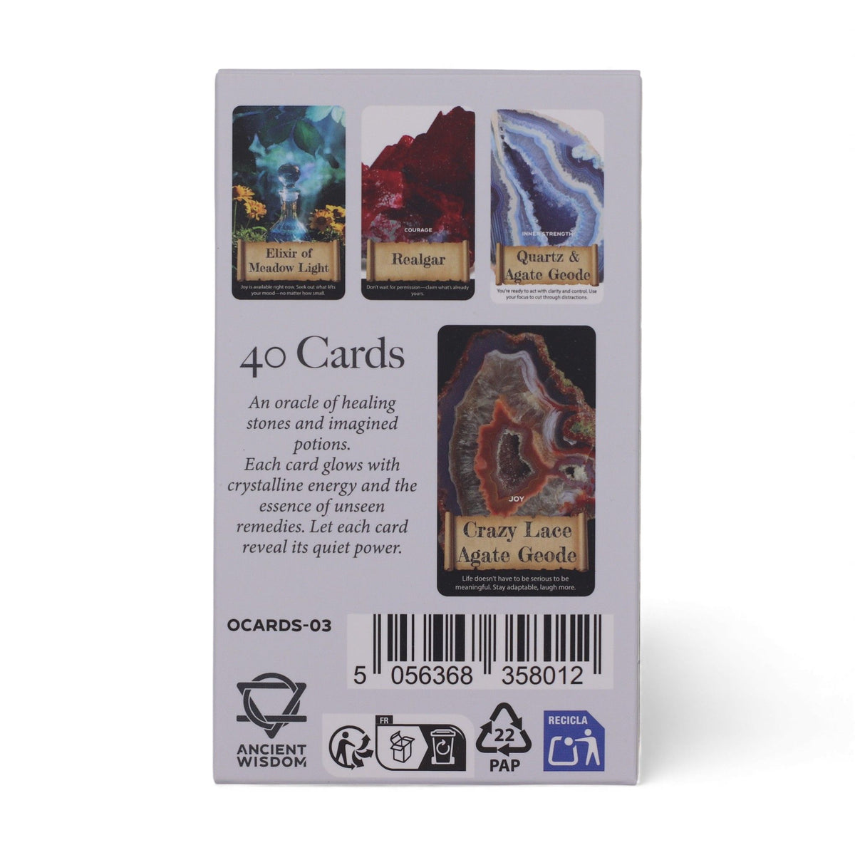 Crystals & Elixirs oracle card deck gift idea meditation mindfulness UK