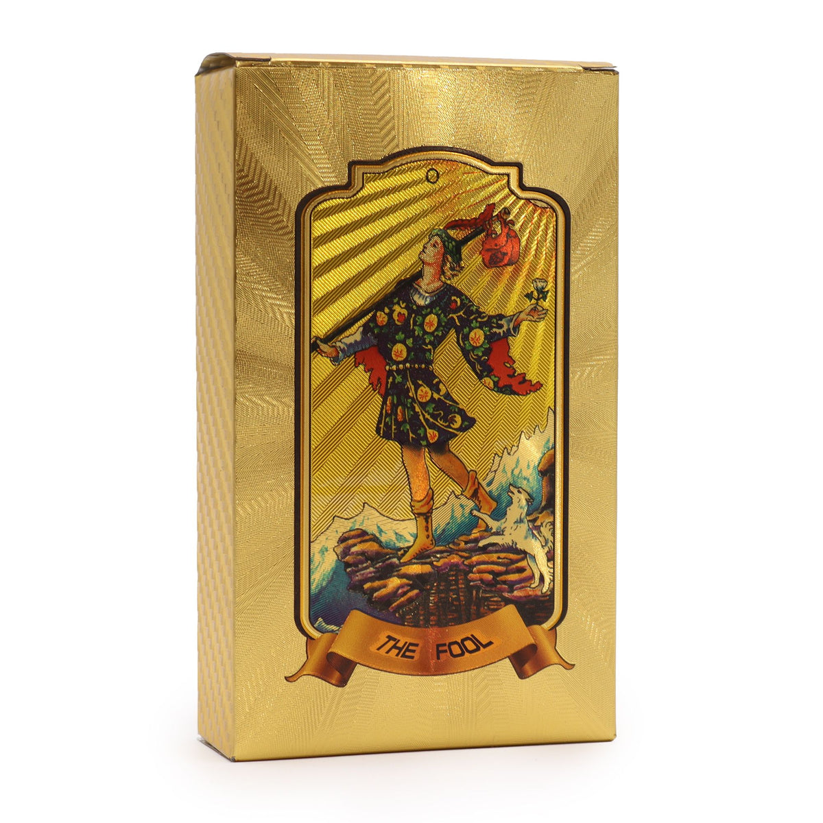 Golden Tarot Card Deck 78 cards with gold foil luxury tarot set gold box