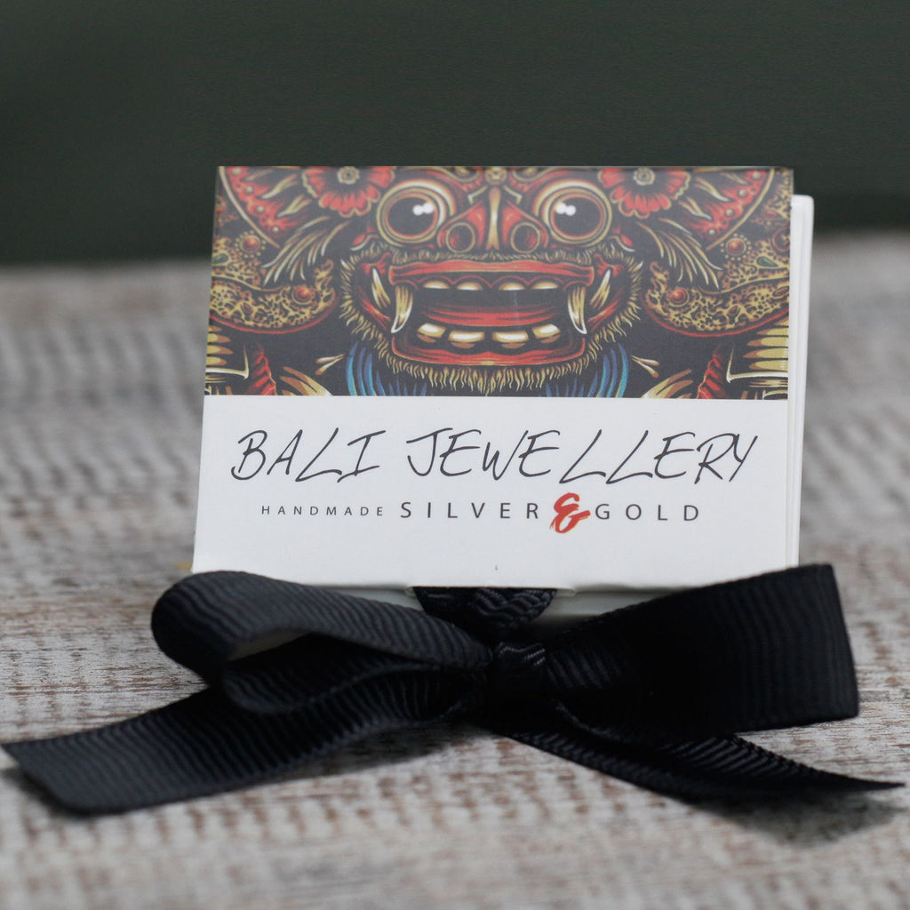 Bali Square Drop Pendant - 18k Gold & 925 Silver | Exotic Mystic Jewellery