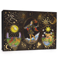  Gold foil tarot deck black luxury gift box with celestial gold foil artwork front view UK