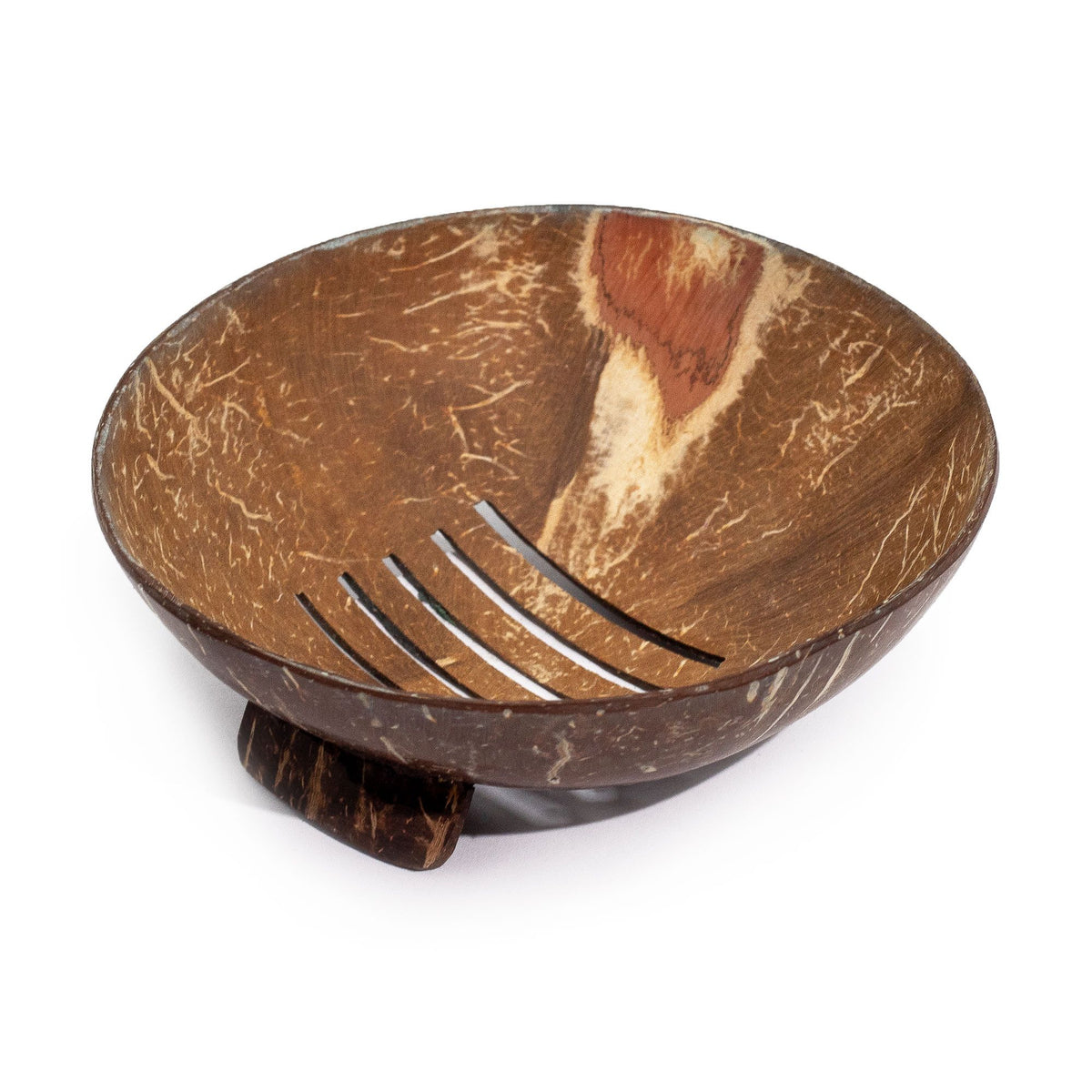 Natural Coconut Shell Soap Dish | Round | Eco-Friendly | 11cm
