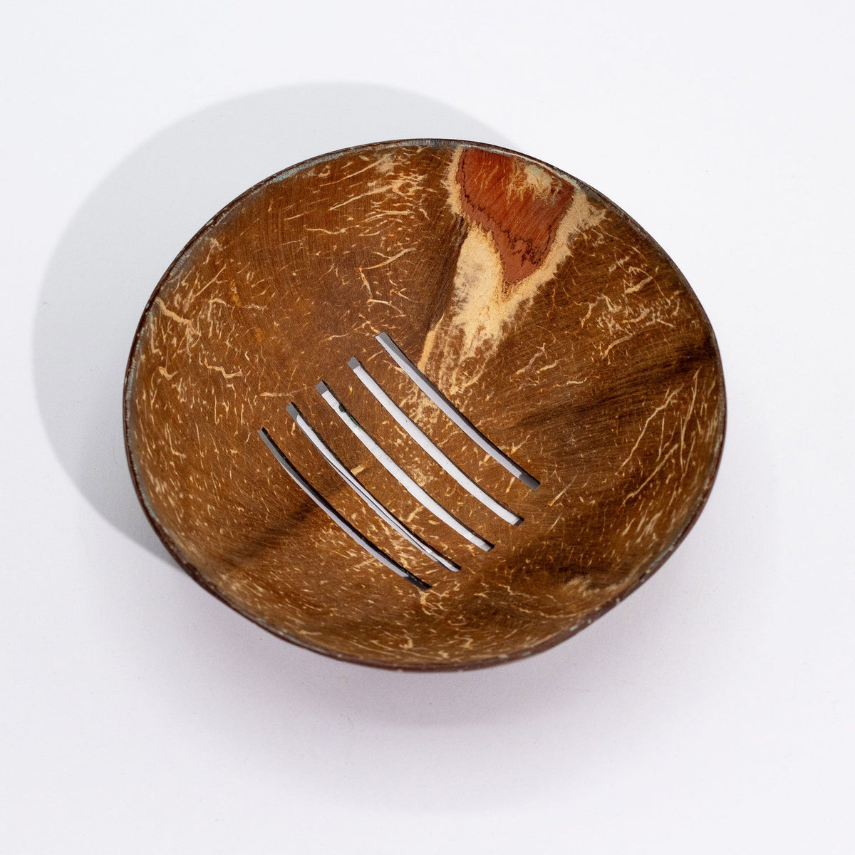 Natural Coconut Shell Soap Dish | Round | Eco-Friendly | 11cm