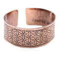 Copper Tibetan Bracelet | Flower of Life | Sacred Geometry Wellness Jewellery