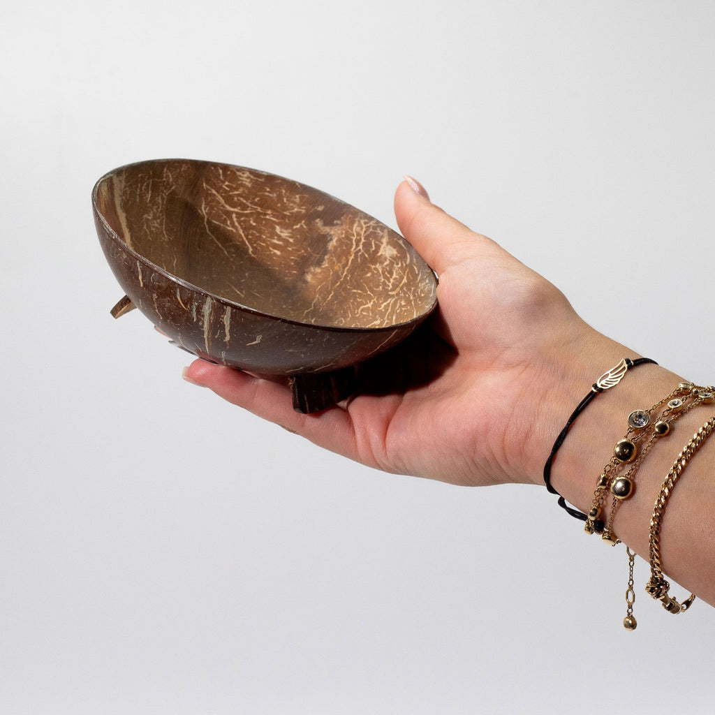 Natural Coconut Shell Soap Dish | Round | Eco-Friendly | 11cm