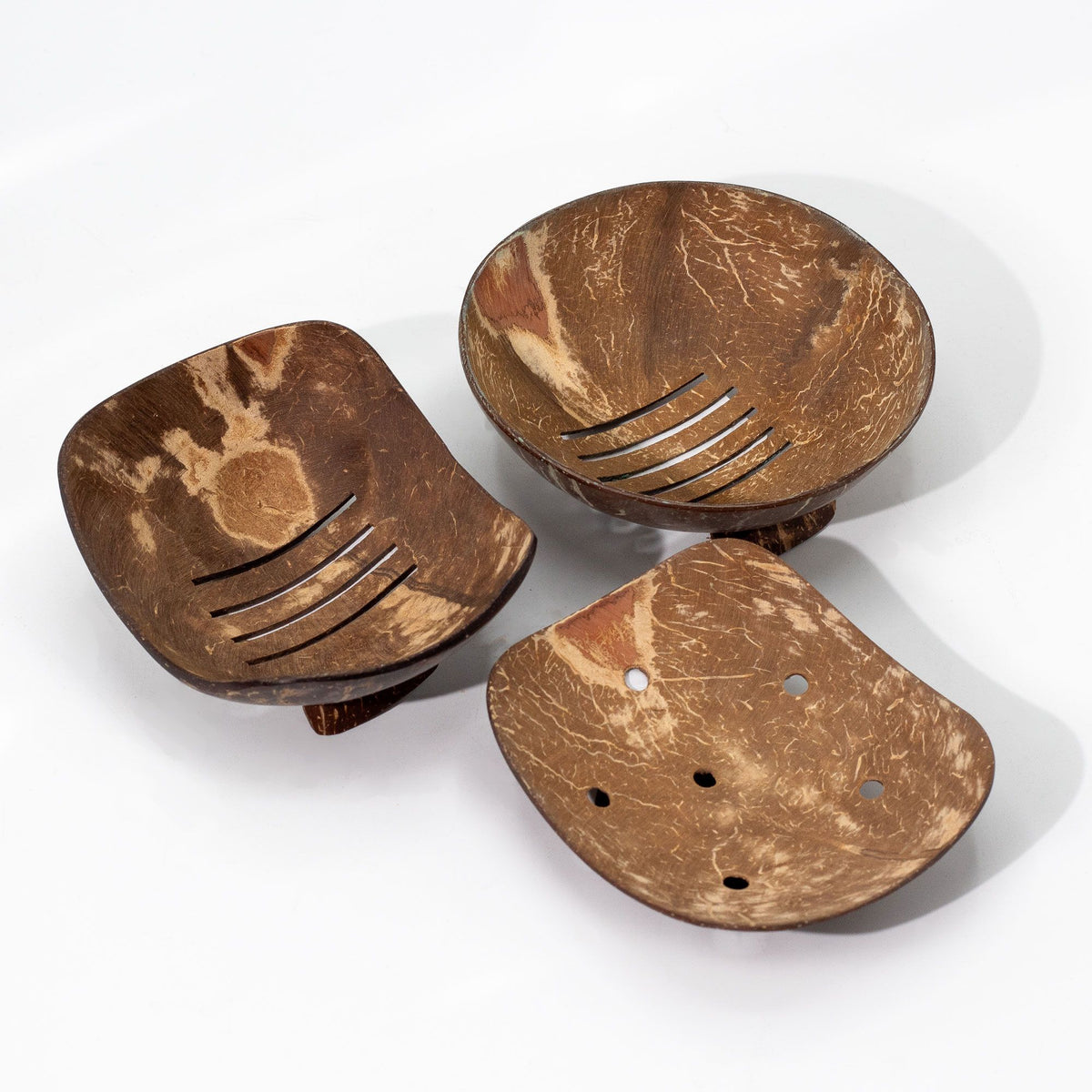 Natural Coconut Shell Soap Dish | Round | Eco-Friendly | 11cm