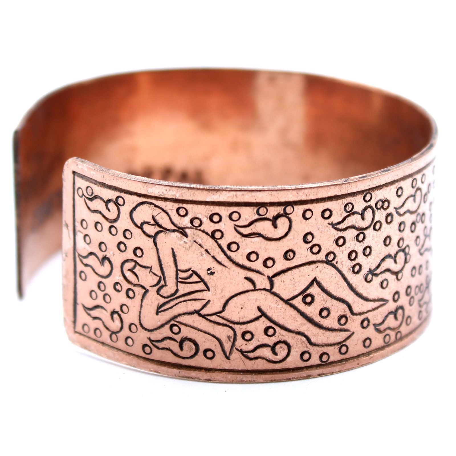 Copper Tibetan Bracelet | Kamasutra Design | Handcrafted Wellness Jewellery