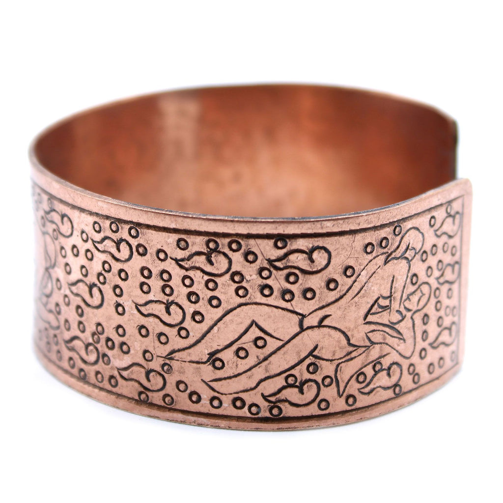 Copper Tibetan Bracelet | Kamasutra Design | Handcrafted Wellness Jewellery