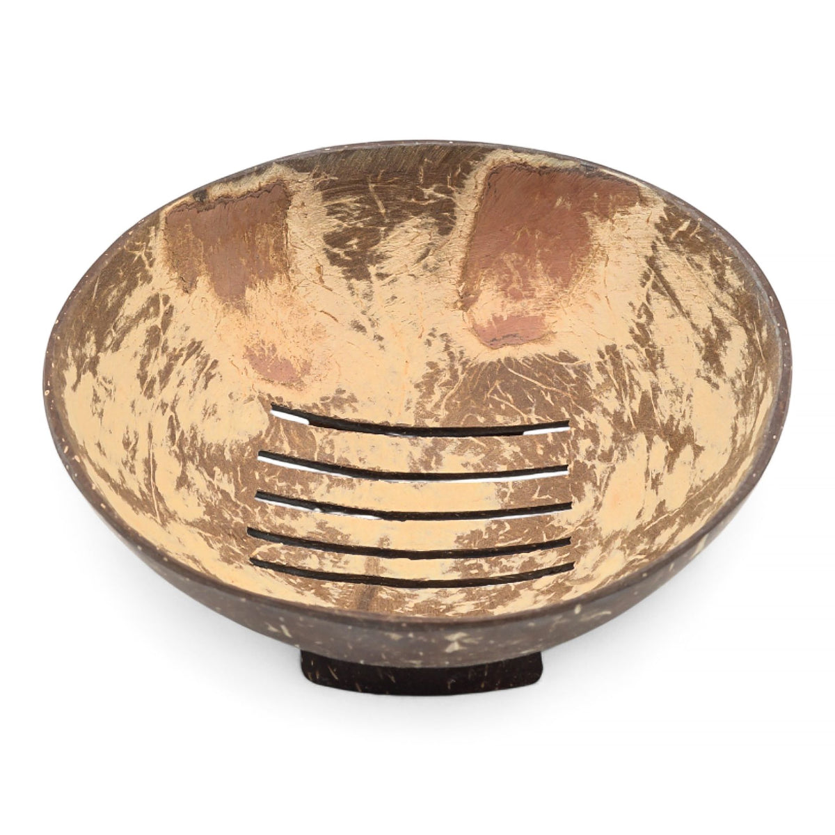 Natural Coconut Shell Soap Dish | Round | Eco-Friendly | 11cm