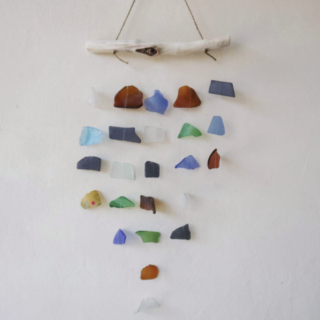 Multi colour glass wind chime — ideal garden gift for birthdays and housewarmings