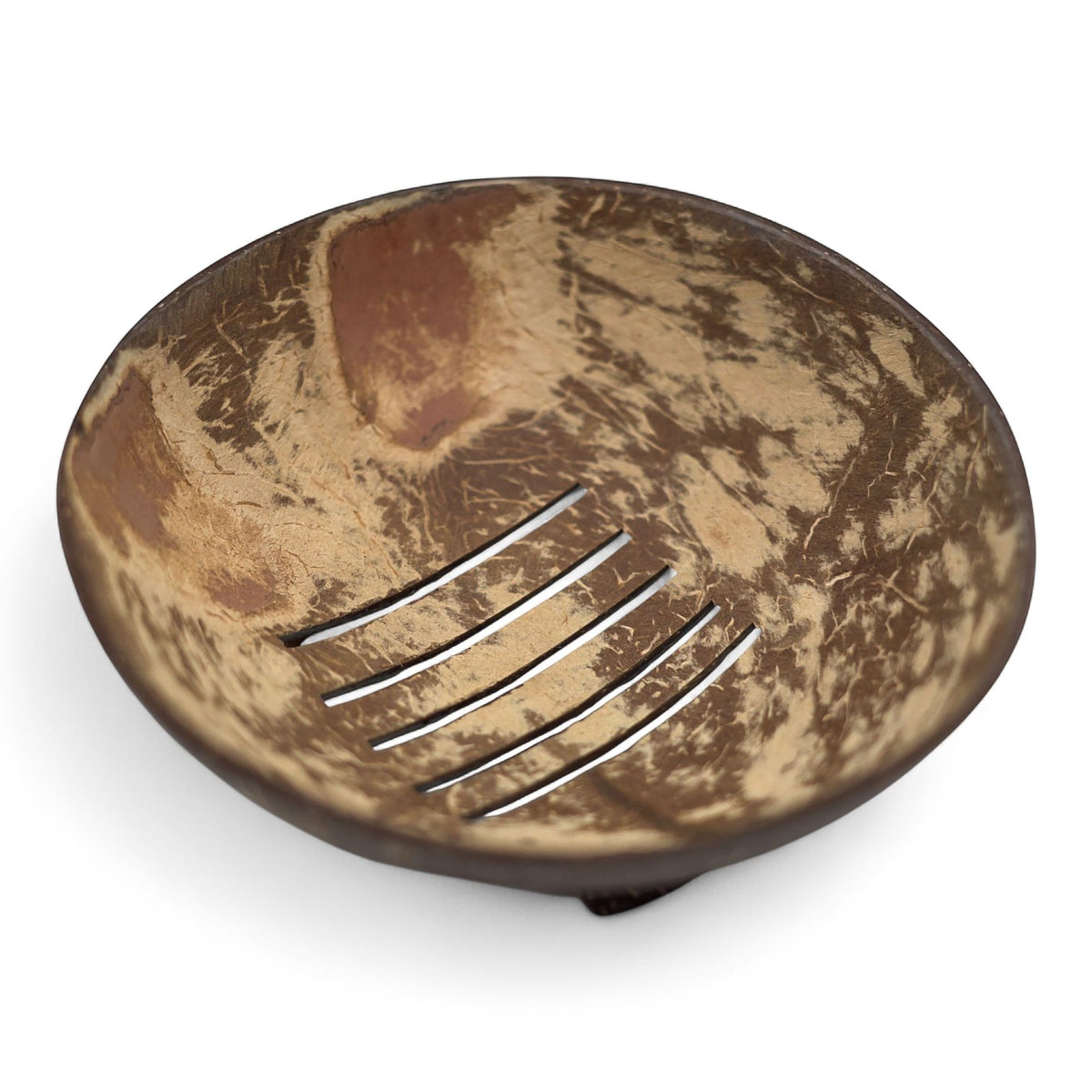 Natural Coconut Shell Soap Dish | Round | Eco-Friendly | 11cm