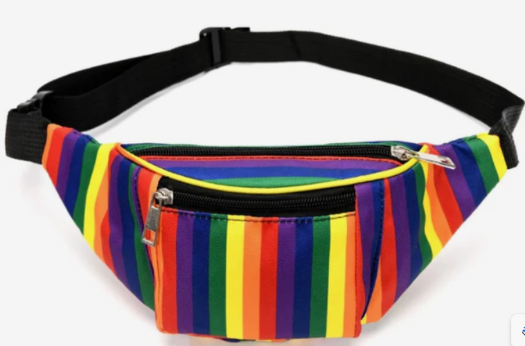 Rainbow Pride Bum Bag 🌈 | Vibrant LGBTQ+ Festival Fanny Pack