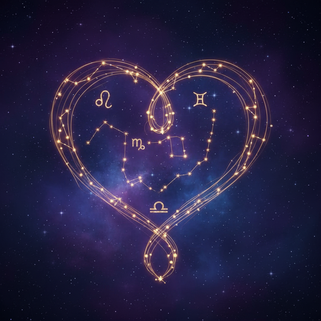Love compatibility astrology reading personalised synastry chart couples gift UK
