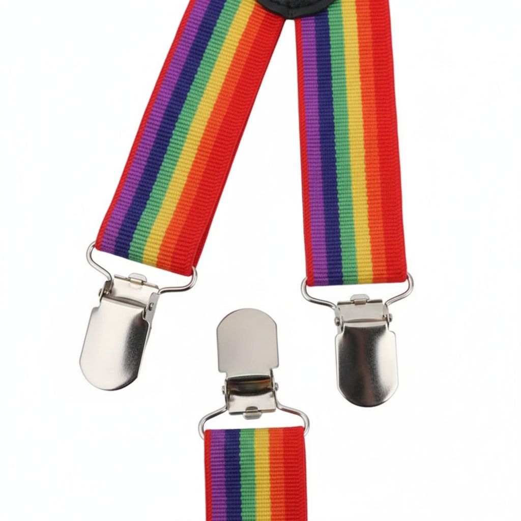 Rainbow Pride Braces/Suspenders 🌈 | LGBTQ+ Festival Accessory