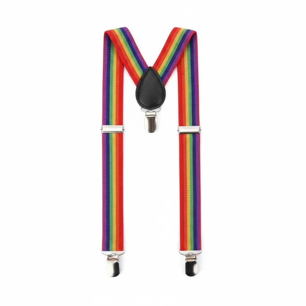 Rainbow Pride Braces/Suspenders 🌈 | LGBTQ+ Festival Accessory
