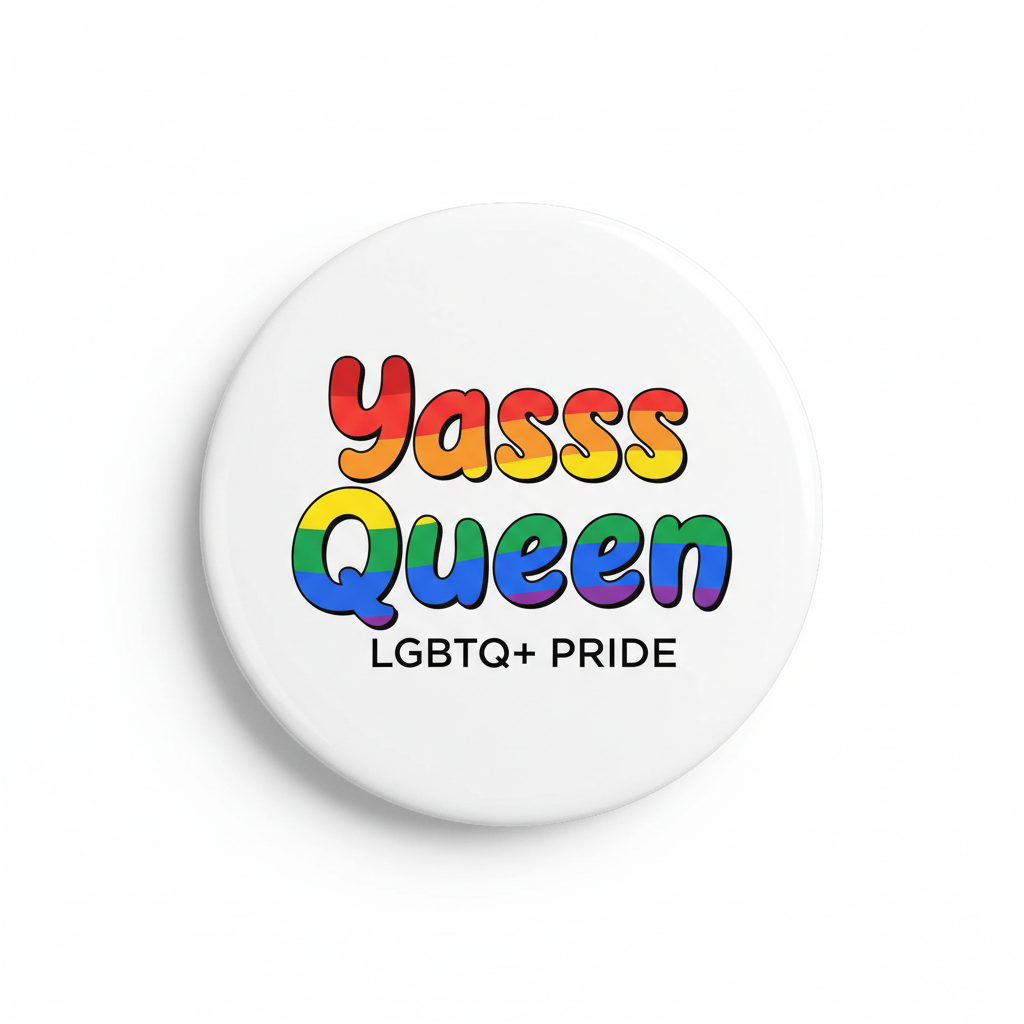 Yasss Queen fridge magnet product shot