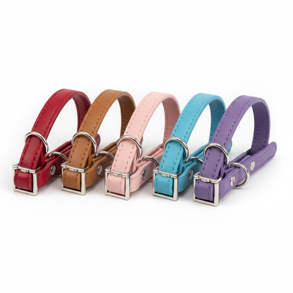 Vegan Leather Safety Cat Collars