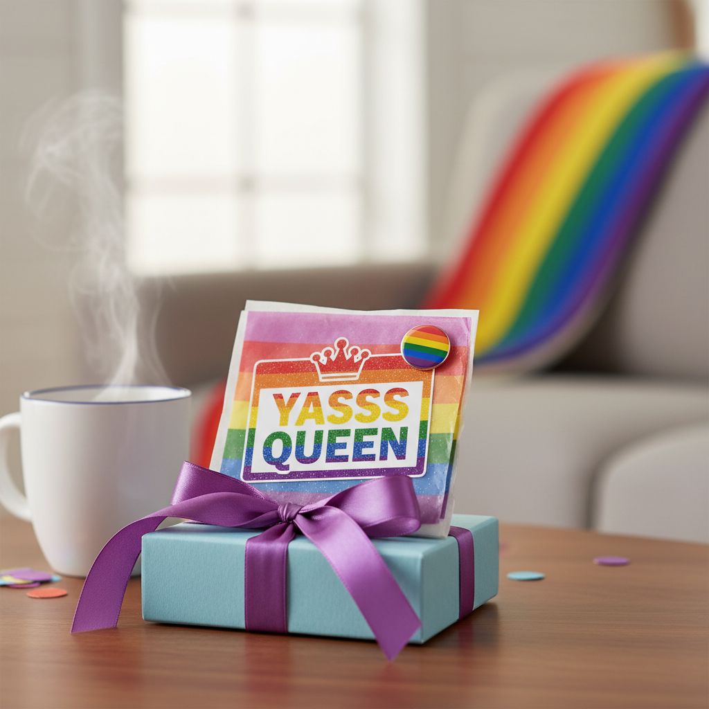 Yasss Queen fridge magnet as gift