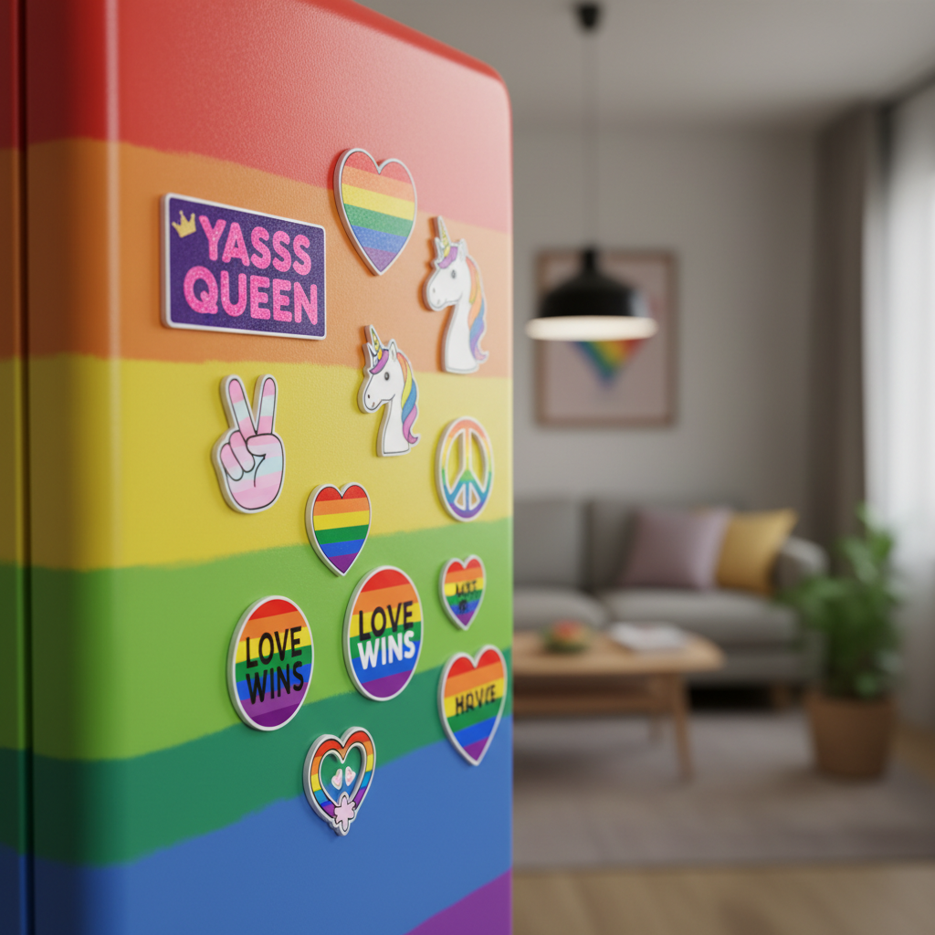 Pride fridge magnets collection