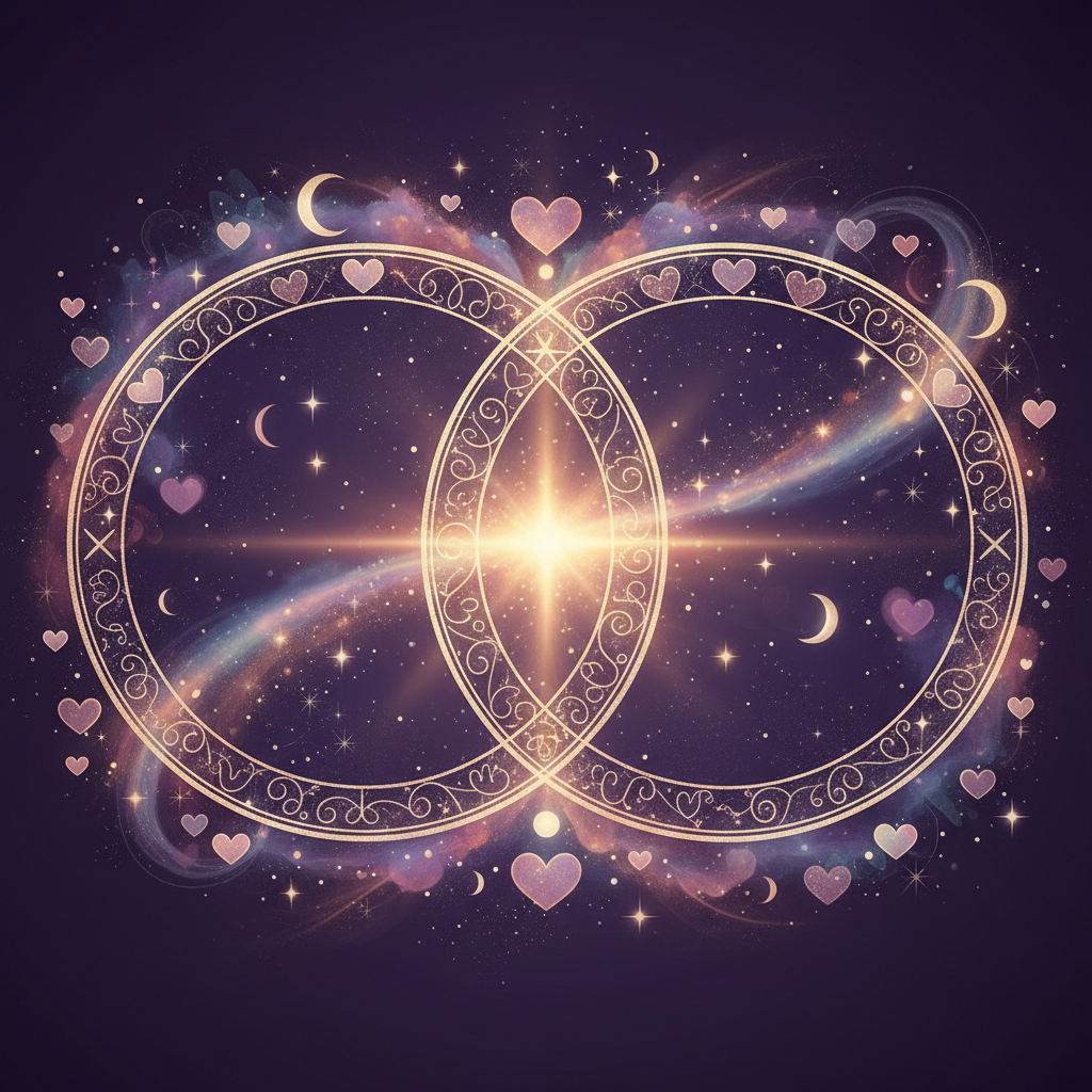 Astrological synastry compatibility report couple birth chart reading digital gift