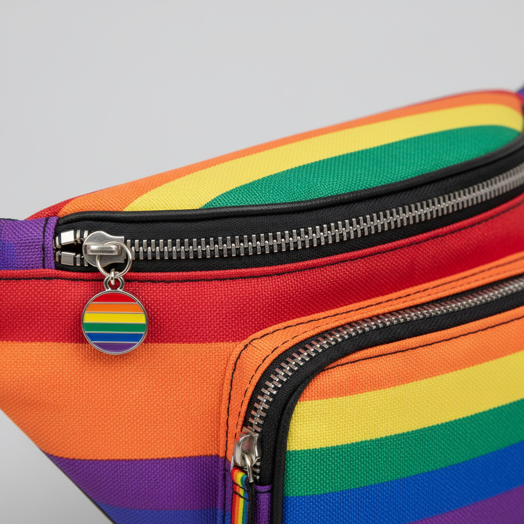 Rainbow Pride Bum Bag - Detail