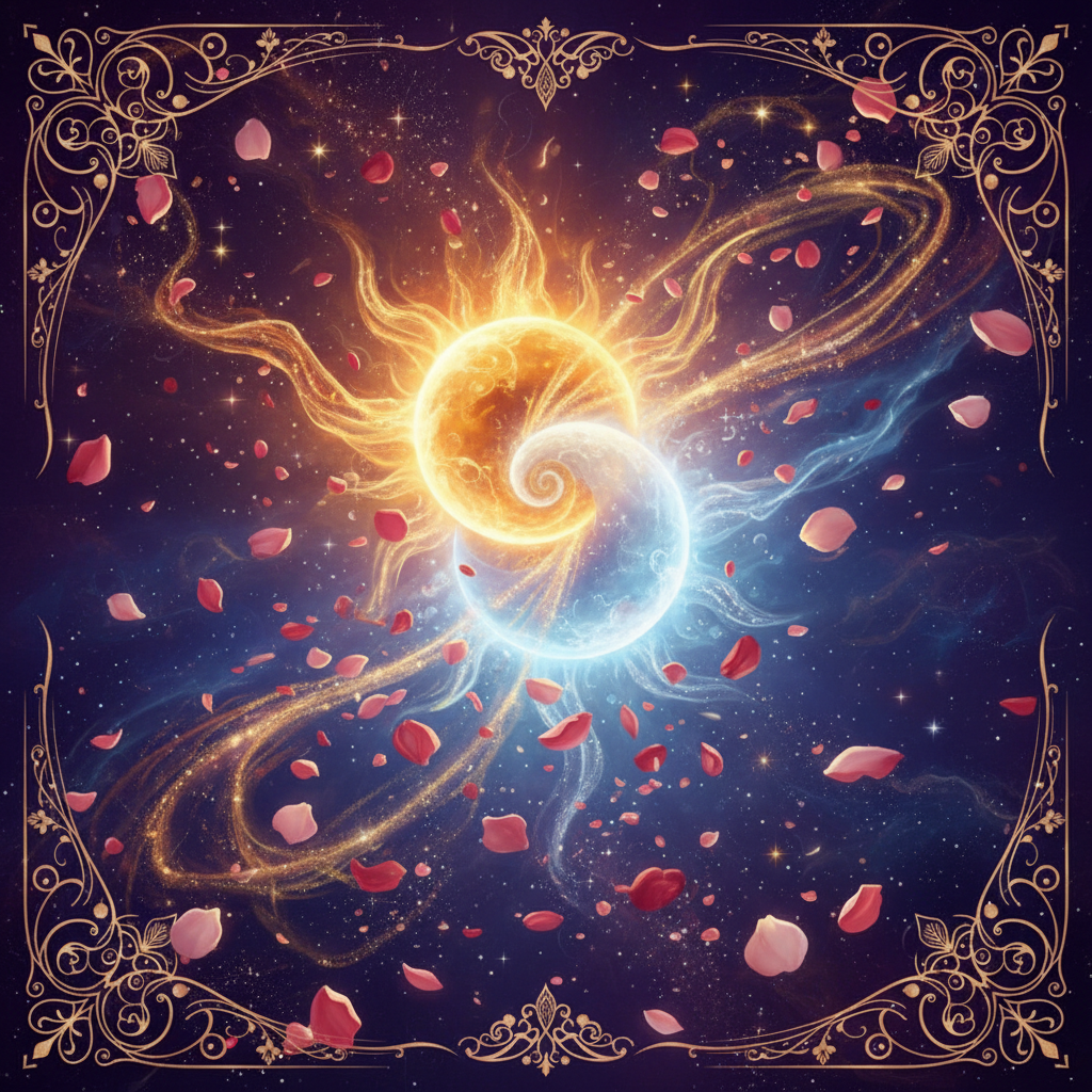 Sun Moon Cosmic Embrace